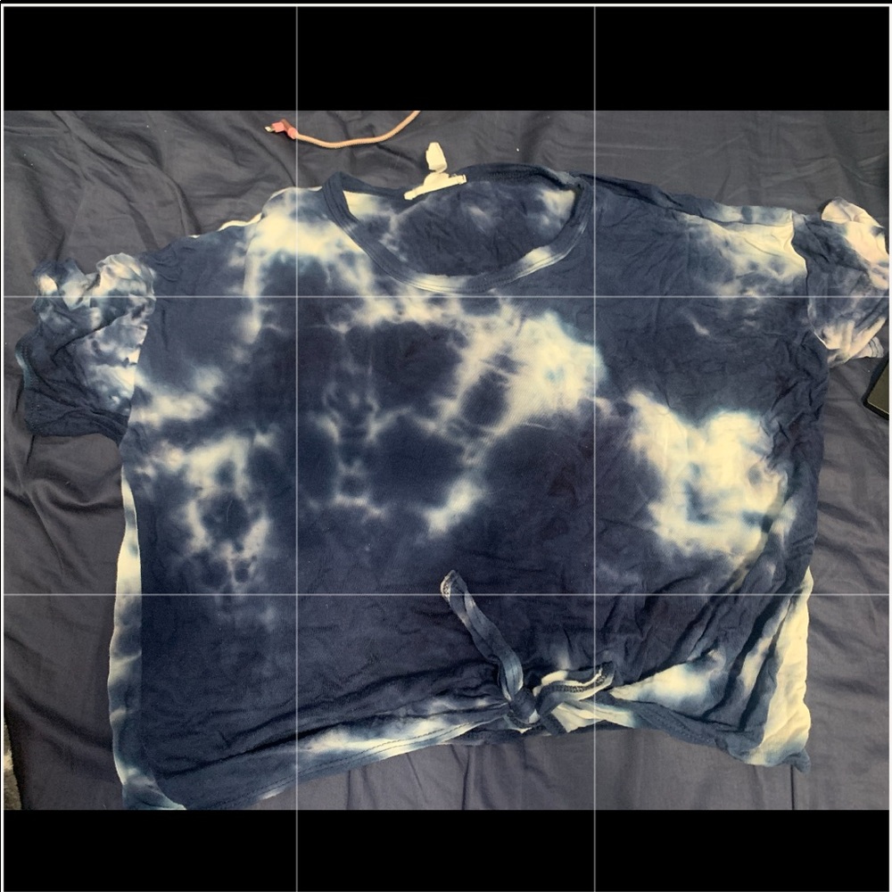TieDye crop top with knot